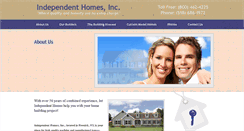 Desktop Screenshot of independenthomesny.com