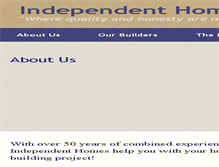 Tablet Screenshot of independenthomesny.com